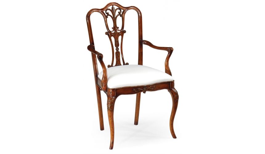 Dining Chairs 18th Century Style Mahogany Armchair-76