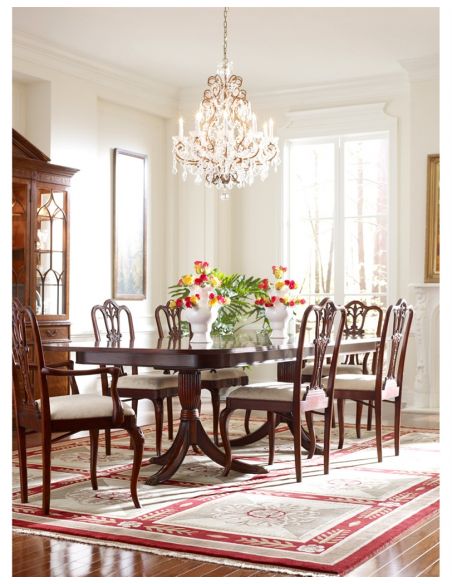 Dining Chairs 18th Century Style Mahogany Armchair-76