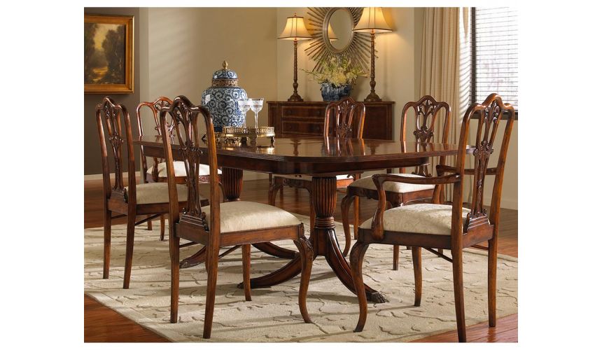 Square & Rectangular Side Tables Mahogany Decorative Side Chair-78