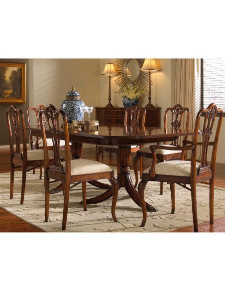 Square & Rectangular Side Tables Mahogany Decorative Side Chair-78