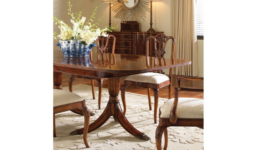 Square & Rectangular Side Tables Mahogany Decorative Side Chair-78