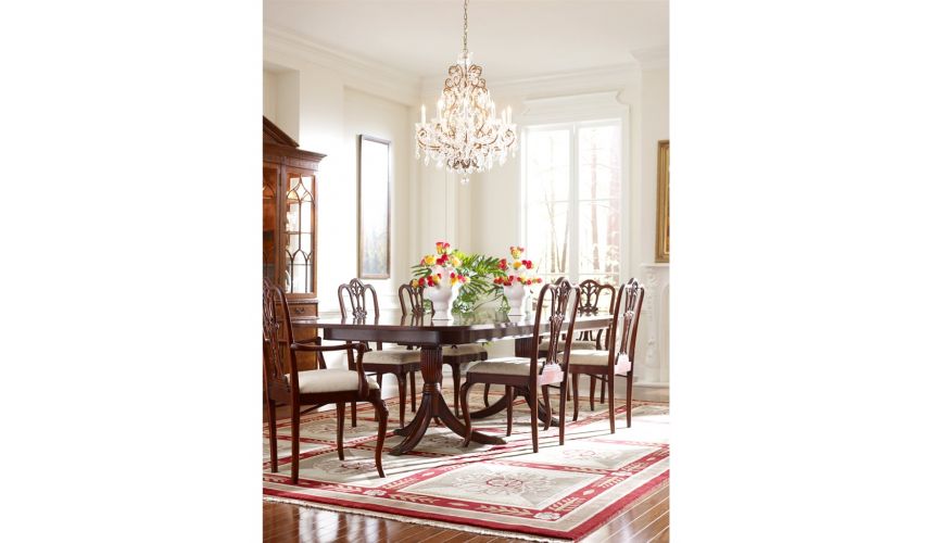 Square & Rectangular Side Tables Mahogany Decorative Side Chair-78