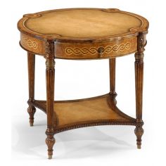 Round & Oval Side Tables High Quality Furniture Round Side Table with hand carved legs
