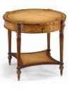 Round & Oval Side Tables High Quality Furniture Round Side Table with hand carved legs