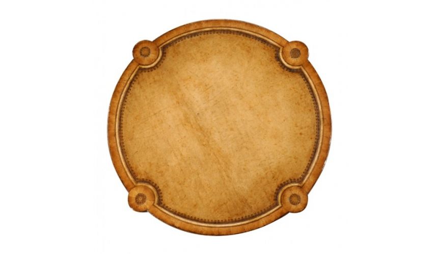 Round & Oval Side Tables High Quality Furniture Round Side Table with hand carved legs