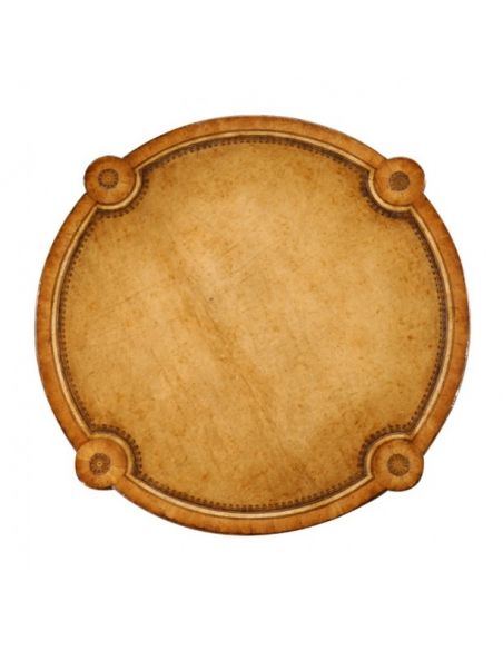 Round & Oval Side Tables High Quality Furniture Round Side Table with hand carved legs