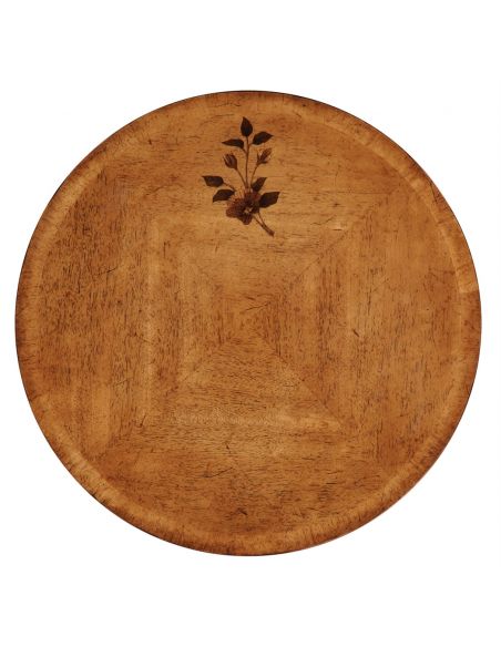 Classical Satinwood Round Dining Table-17