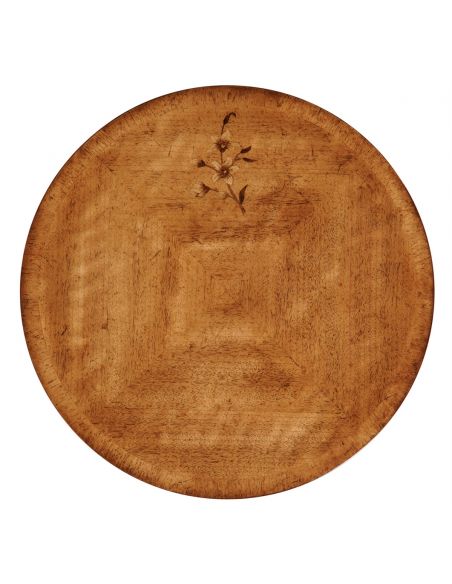 Classical Satinwood Round Dining Table-17