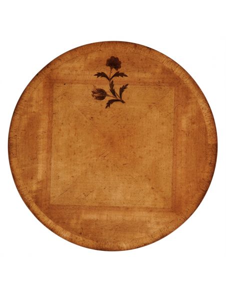Classical Satinwood Round Dining Table-17