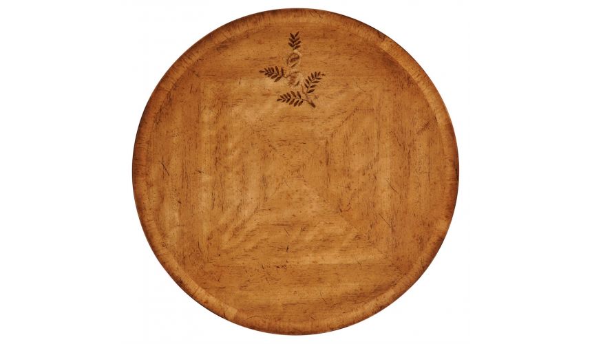 Classical Satinwood Round Dining Table-17