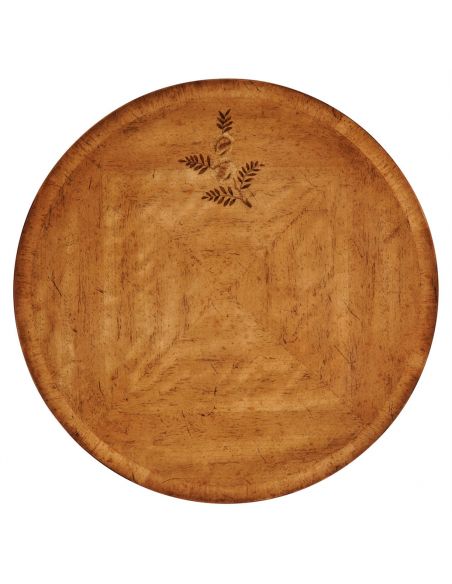 Classical Satinwood Round Dining Table-17