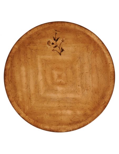Classical Satinwood Round Dining Table-17