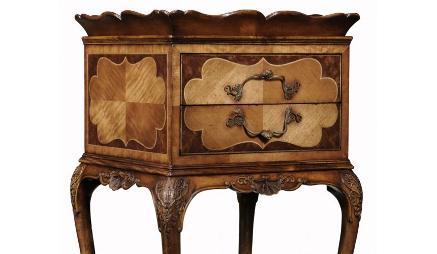 Square & Rectangular Side Tables Luxury Furniture Carved Lamp Table