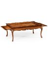 Rectangular and Square Coffee Tables Satinwood Veneered Rectangular Coffee Table-77