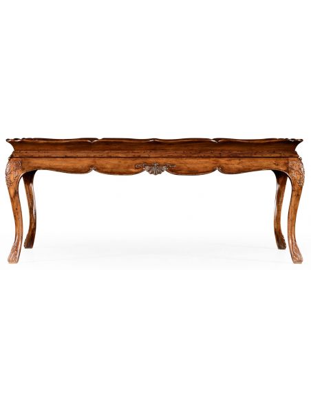 Rectangular and Square Coffee Tables Satinwood Veneered Rectangular Coffee Table-77
