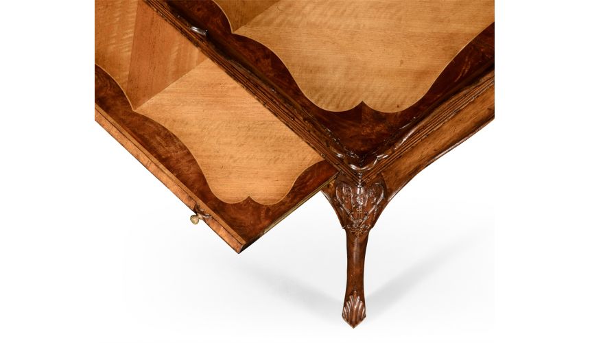 Rectangular and Square Coffee Tables Satinwood Veneered Rectangular Coffee Table-77
