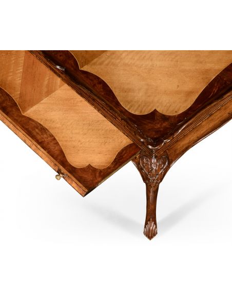 Rectangular and Square Coffee Tables Satinwood Veneered Rectangular Coffee Table-77