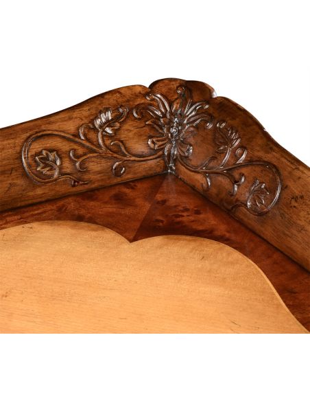 Rectangular and Square Coffee Tables Satinwood Veneered Rectangular Coffee Table-77