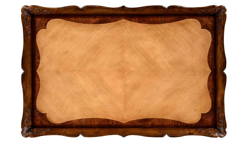 Rectangular and Square Coffee Tables Satinwood Veneered Rectangular Coffee Table-77