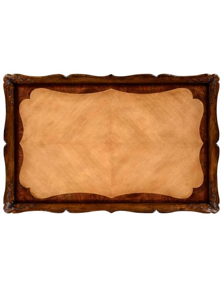 Rectangular and Square Coffee Tables Satinwood Veneered Rectangular Coffee Table-77