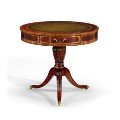 Foyer and Center Tables Foyer & Center Tables Mahogany Drum Table Green