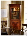 Tall Glazed Corner Cabinet with Cupboard-15