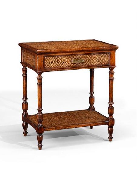 Luxury Furniture Caned Night Stand