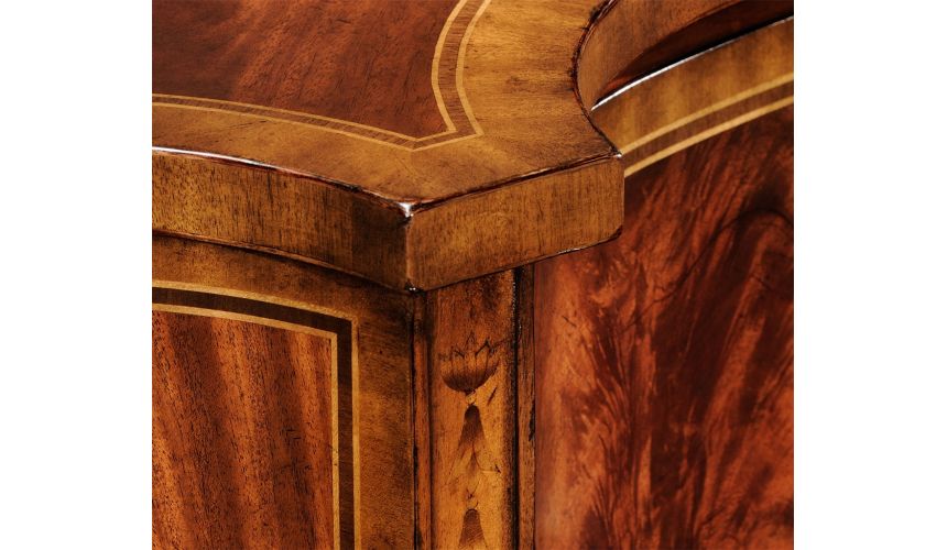 Regency style Crotch Mahogany Veneered Sideboard-39