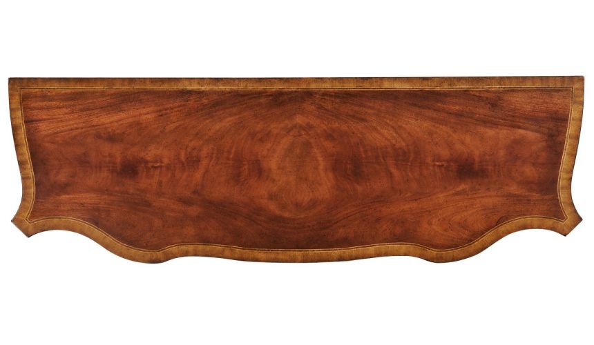 Regency style Crotch Mahogany Veneered Sideboard-39