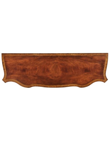 Regency style Crotch Mahogany Veneered Sideboard-39