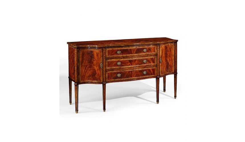Breakfronts & China Cabinets Dining table furniture. High Mahogany sideboard.