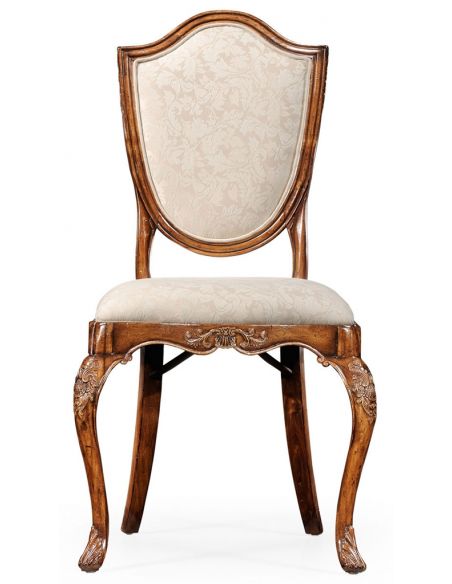 Square & Rectangular Side Tables Classic Hepplewhite style Walnut Side Chair-48