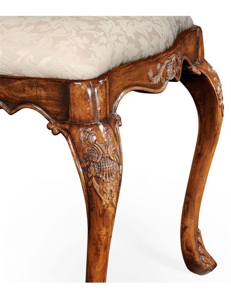 Square & Rectangular Side Tables Classic Hepplewhite style Walnut Side Chair-48