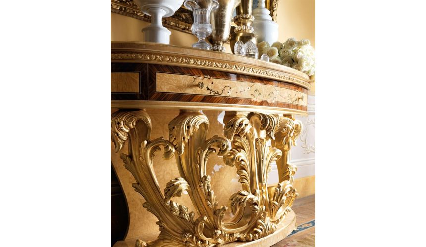 Console & Sofa Tables Demilune console table. From our exclusive empire collection.