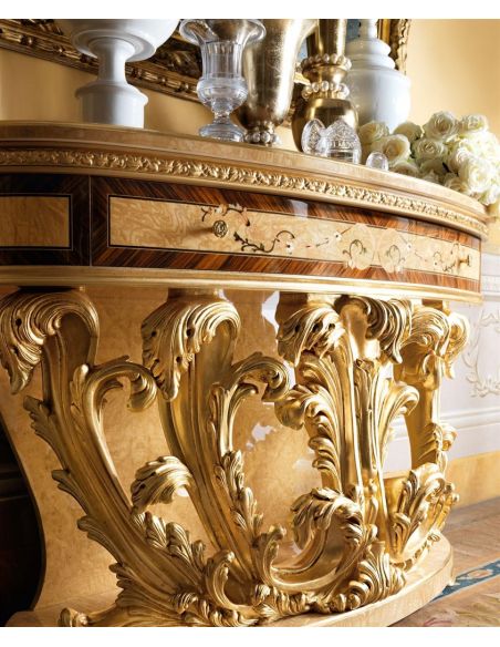 Console & Sofa Tables Demilune console table. From our exclusive empire collection.