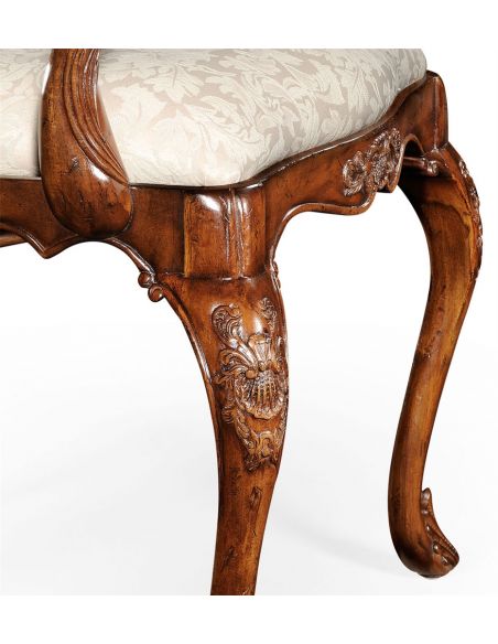 Square & Rectangular Side Tables Classic Hepplewhite style Walnut Armchair-93