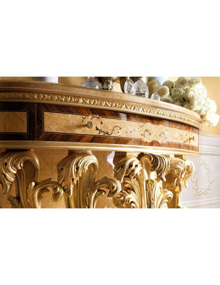 Console & Sofa Tables Demilune console table. From our exclusive empire collection.