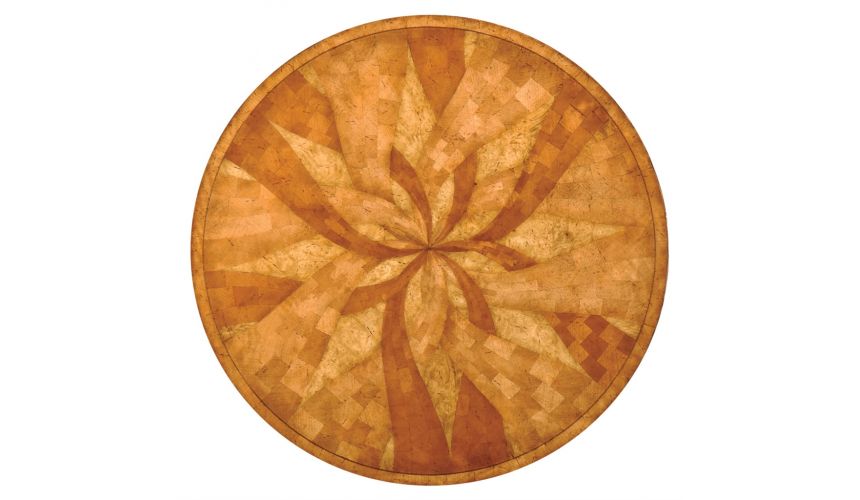 Foyer and Center Tables Elegant Marquetry Center Table-28