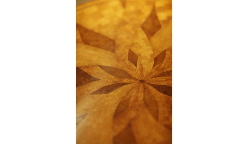 Foyer and Center Tables Elegant Marquetry Center Table-28