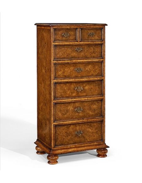 Tall Oak Chest Of Drawers