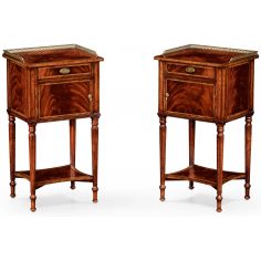 Square & Rectangular Side Tables Regency style Mahogany Bedside Cabinets-24