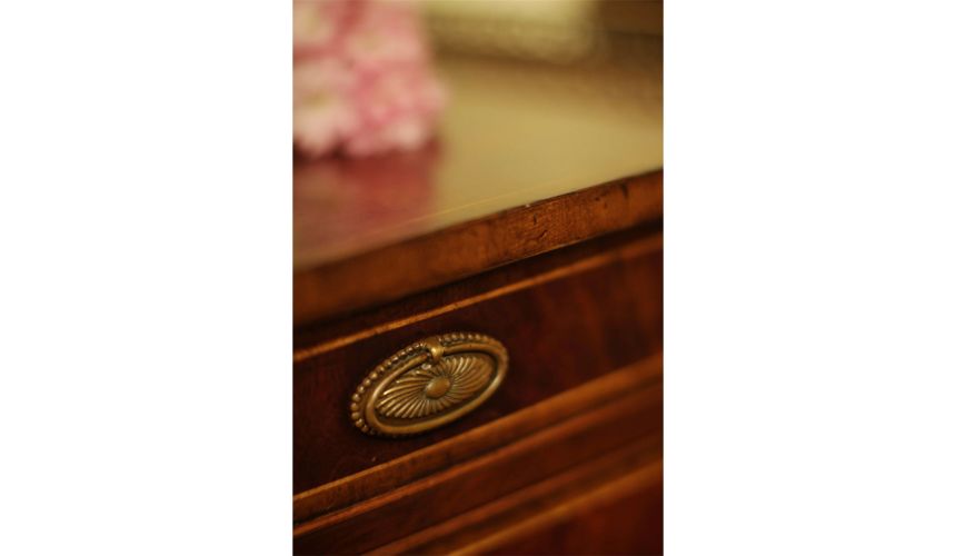 Square & Rectangular Side Tables Regency style Mahogany Bedside Cabinets-24