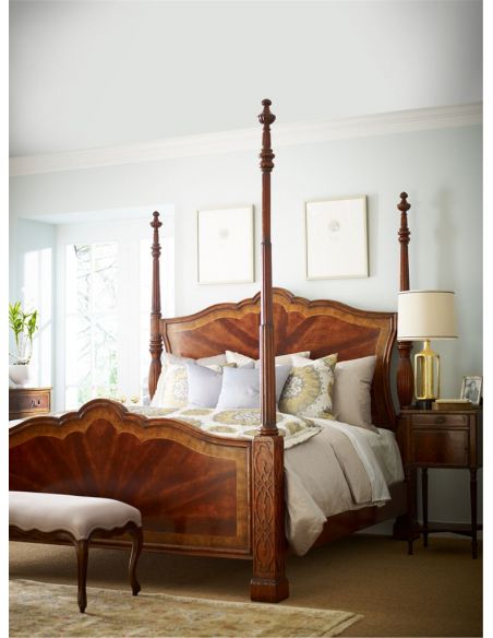 Square & Rectangular Side Tables Regency style Mahogany Bedside Cabinets-24