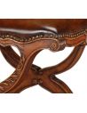 Round & Oval Side Tables Walnut Neo-Classically Footstool-43