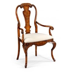 Dining Chairs High End Dining Rooms Furniture Veneered Back Side Chair Walnut wood