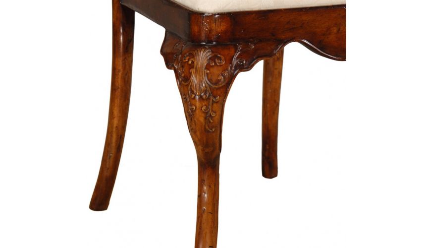 Dining Chairs High End Dining Rooms Furniture Veneered Back Side Chair Walnut wood