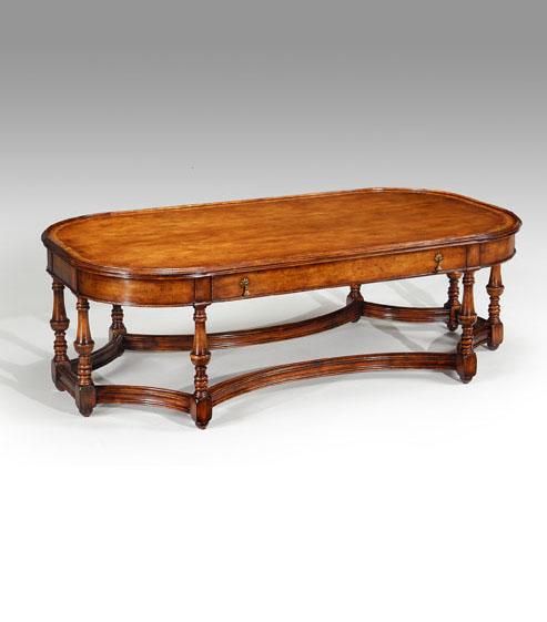 Coffee Tables High End Furniture Rectangular Coffee Tables with with eight hand turned legs