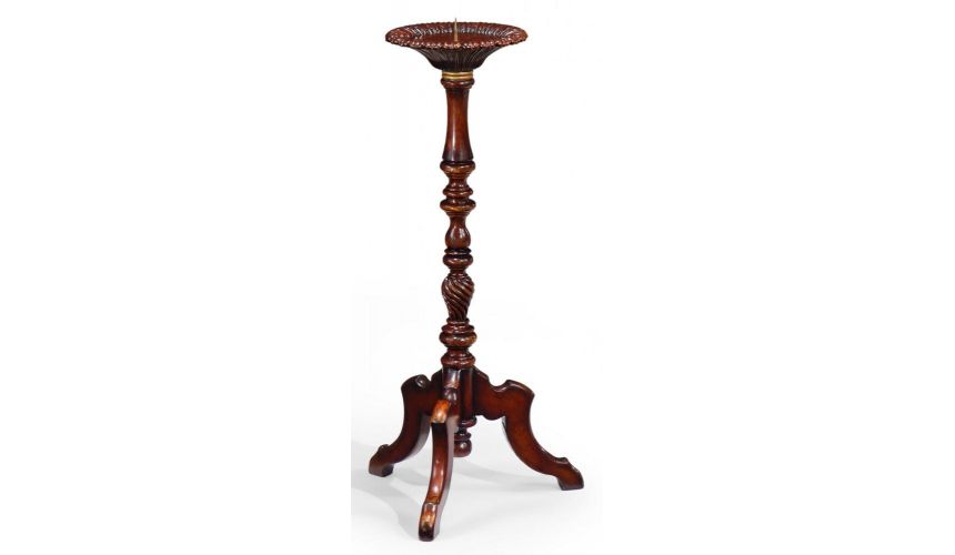 Decorative Accessories High Quality Furniture Candlestand in Medium Walnut