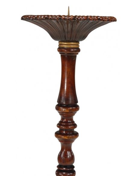 Decorative Accessories High Quality Furniture Candlestand in Medium Walnut
