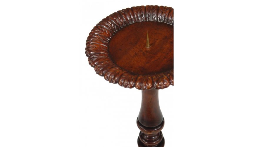 Decorative Accessories High Quality Furniture Candlestand in Medium Walnut